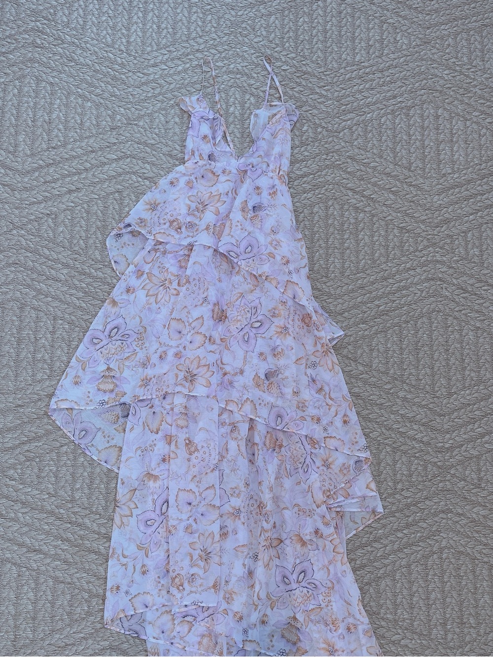 New Victoria’s Secret Paisley Floral Layered Long Dress Blossom size Medium - Picture 4 of 7